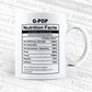 G-pop Nutrition Facts Father's Day Editable Vector T-shirt Design in Ai Svg Files