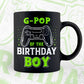 G-pop Of The Birthday Boy With Video Gamer Editable Vector T-shirt Design in Ai Svg Files