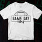 Game Day Vibes Editable Vector T-shirt Design in Ai Png Svg Cutting Printable Files