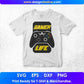 Gamer Life Video Game T shirt Design In Svg Png Cutting Printable Files