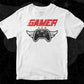 Gamer Video Gaming Gifts T shirt Design In Svg Png Cutting Printable Files