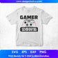 Gamer Zone Video Game T shirt Design In Svg Png Cutting Printable Files