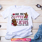 Give Me Coffee & Jesus Leopard Christian Bible Quotes T shirt Design Png Sublimation Printable Files