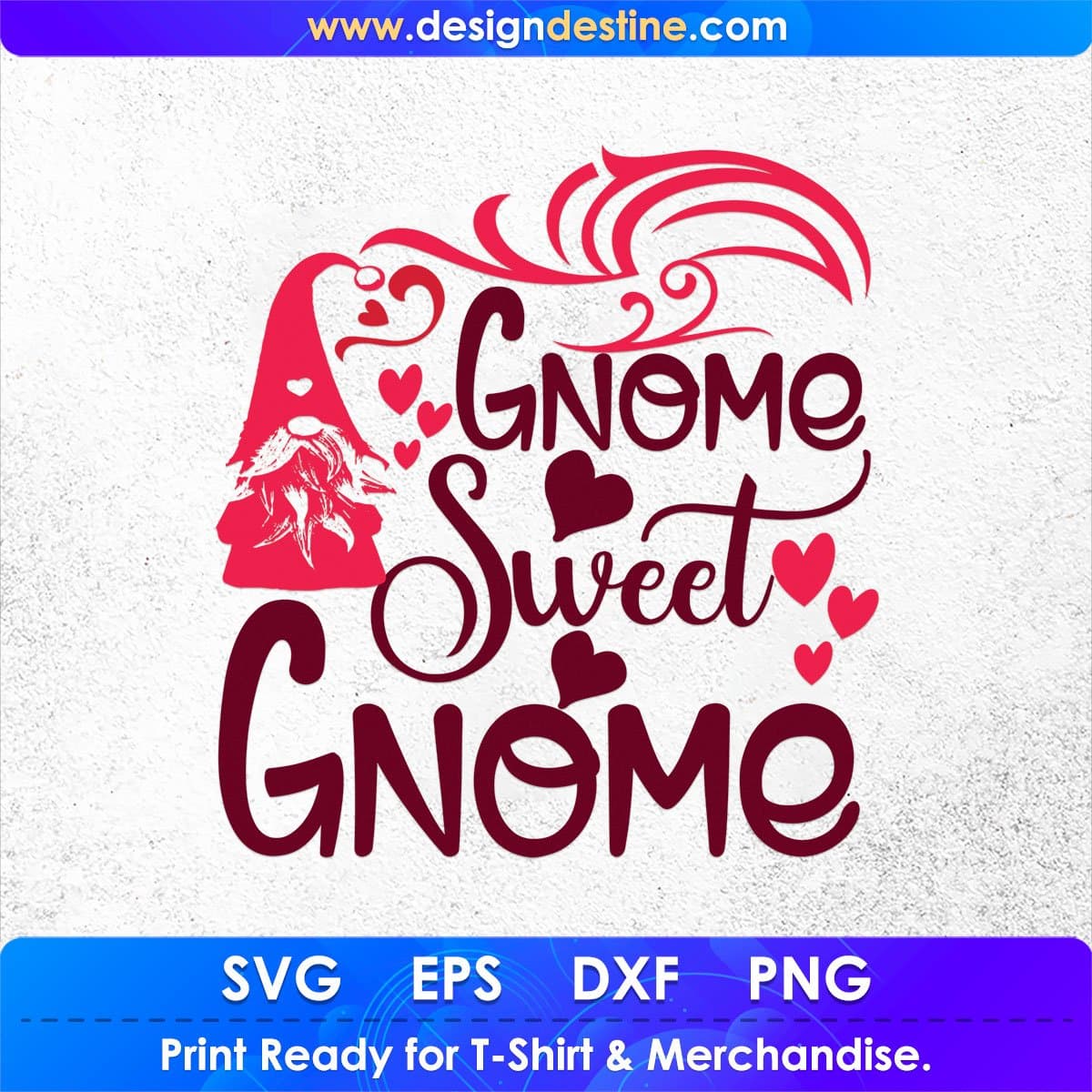 Gnome Sweet Gnome Video Game T shirt Design In Svg Png Cutting Printable Files