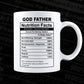 God Father Nutrition Facts Father's Day Editable Vector T-shirt Design in Ai Svg Files