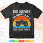 Going To Be A Big Brother Vintage Monster Truck In Svg T shirt Design.