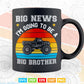 Going To Be A Big Brother Vintage Monster Truck In Svg T shirt Design.