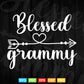 Gold Arrow Blessed Grammy Thanksgiving Svg Png Cut Files