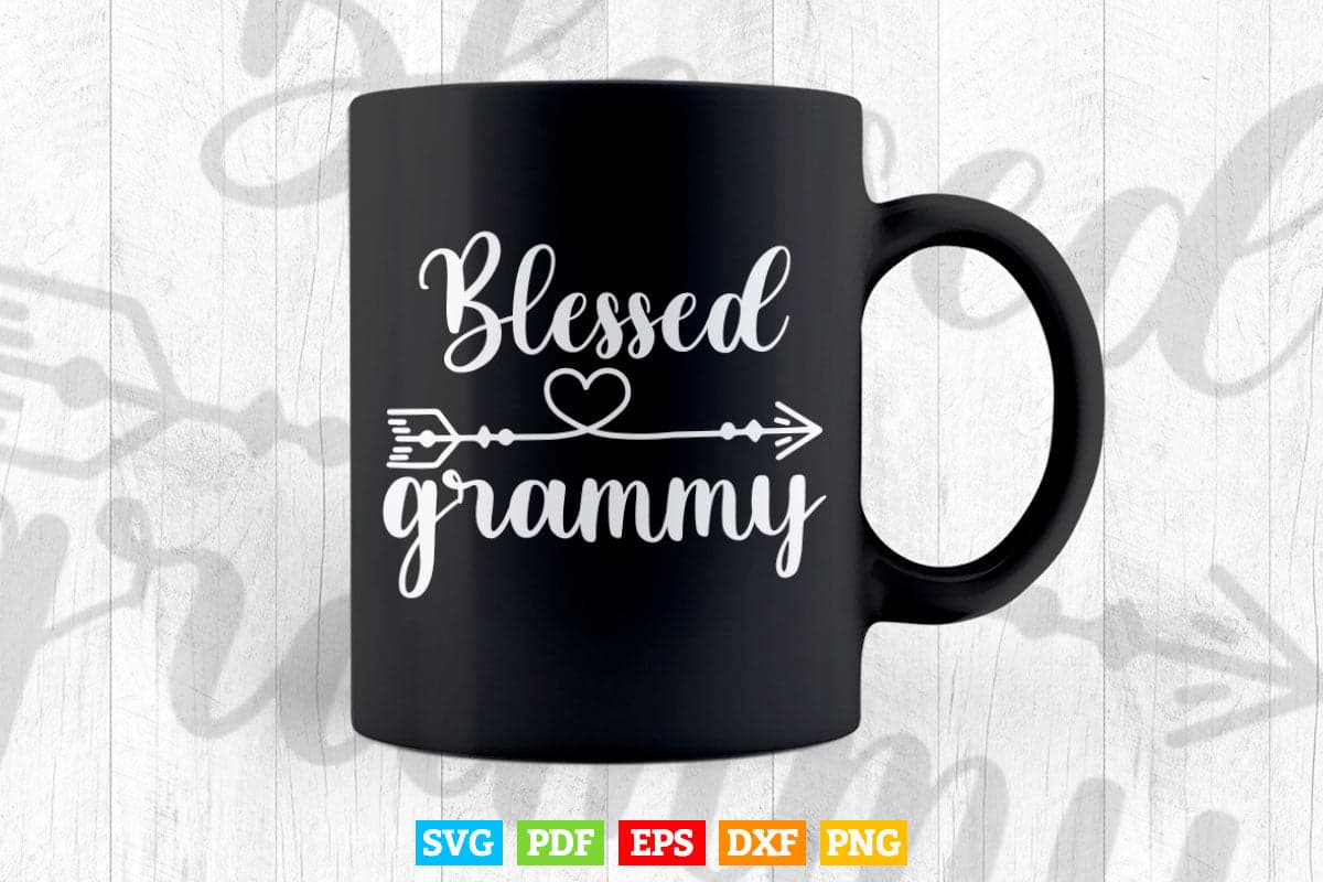 Gold Arrow Blessed Grammy Thanksgiving Svg Png Cut Files