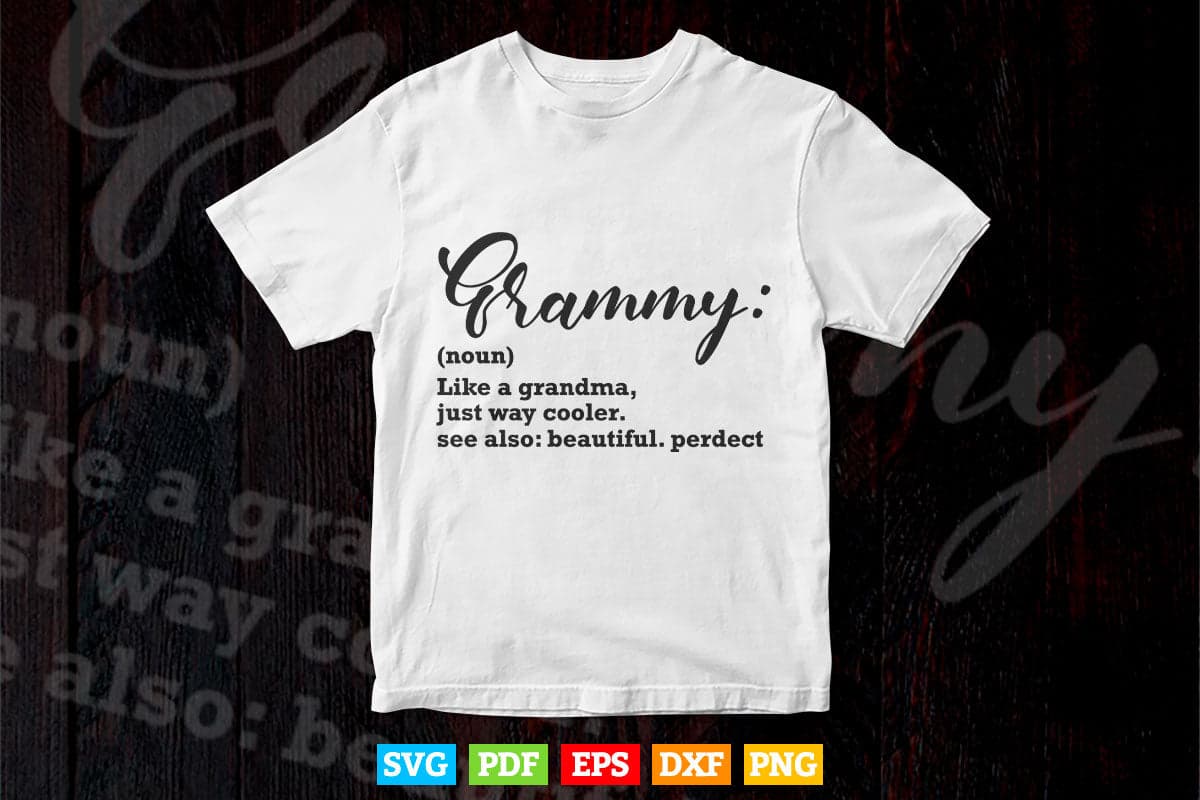 Grammy Definition Funny Grandma Svg Png Cut Files.