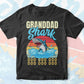 Grandad Shark Father's Day Vintage Editable Vector T-shirt Design in Ai Svg Png Files