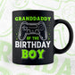 Granddaddy Of The Birthday Boy With Video Gamer Editable Vector T-shirt Design in Ai Svg Files