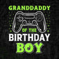 Granddaddy Of The Birthday Boy With Video Gamer Editable Vector T-shirt Design in Ai Svg Files