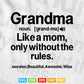 Grandma Definition Funny Grandmother Svg Png Cut Files.