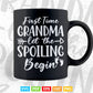 Grandma Let The Spoiling Begin Gift First Time Grandma Svg Png Cut Files.