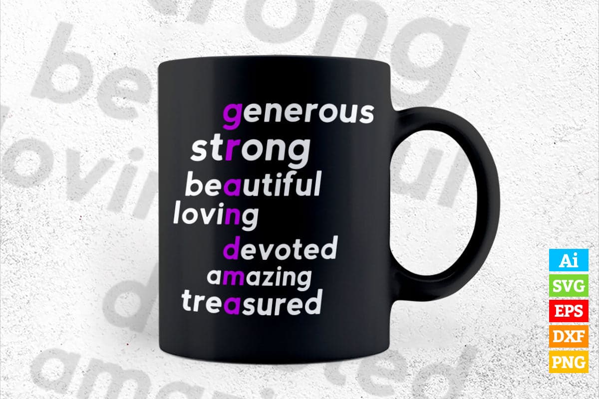 Generous Strong Beautiful Loving Devoted Amazing Treasured T-Shirt Generous Strong Beautiful Loving Devoted Amazing Treasured T-Shirt