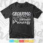 Grandma Of The Birthday Princess Matching Family Svg Png Cutting Files.