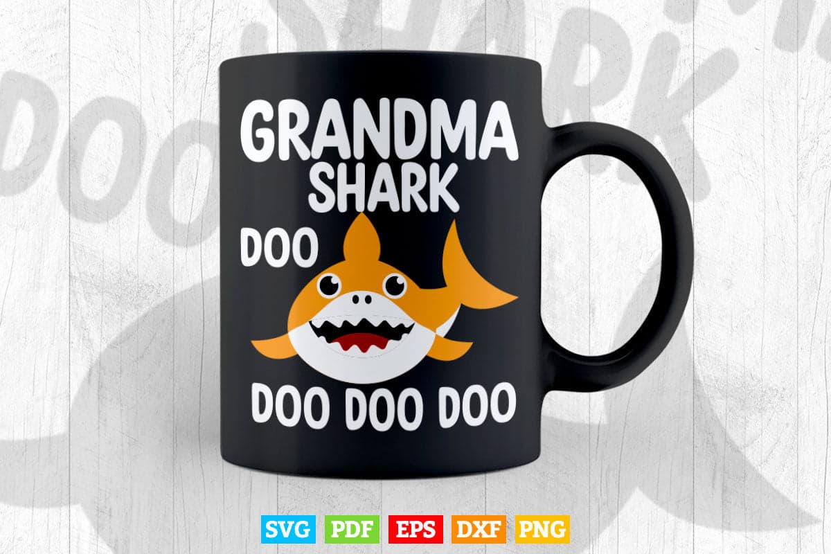 Grandma Shark Doo Doo Svg Png Cut Files.