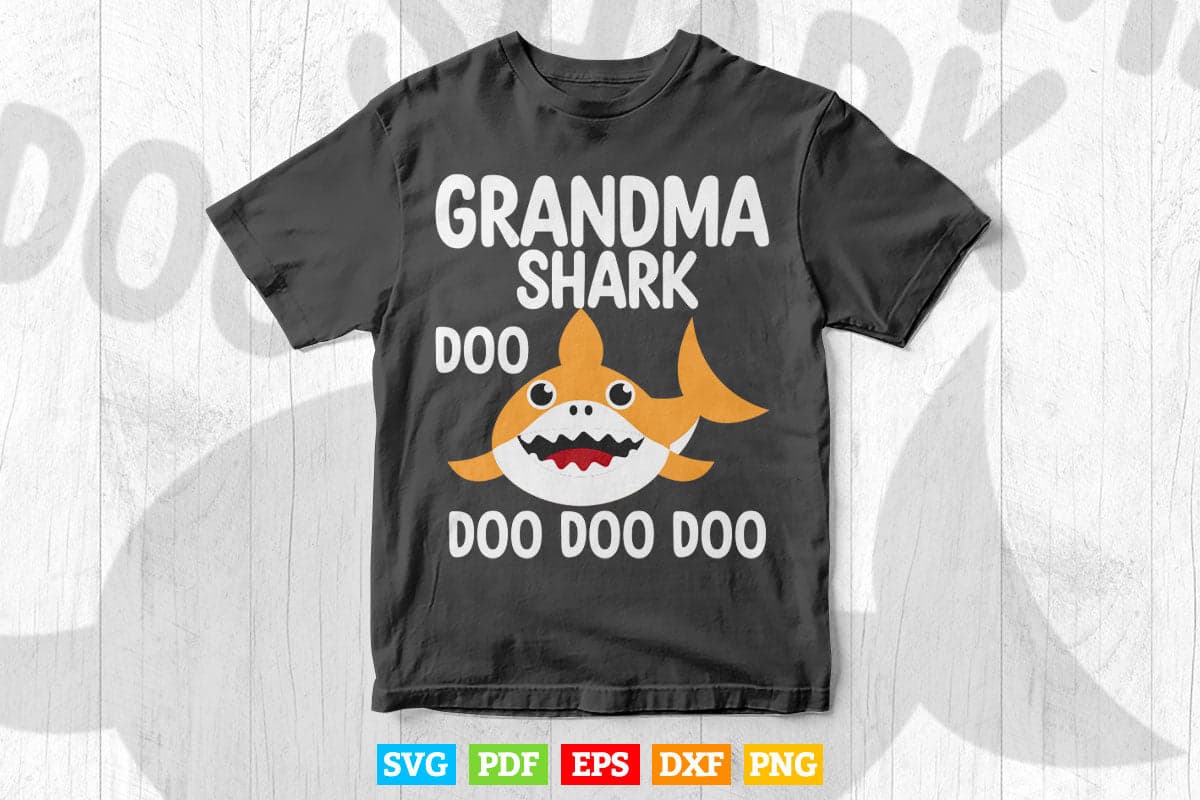 Grandma Shark Doo Doo Svg Png Cut Files.