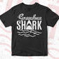 Grandma Shark Family T shirt Design In Svg Png Cutting Printable Files