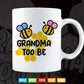 Grandma to be Bee Baby Announcement Svg Png Cut Files.