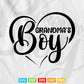 Grandma's Boy Svg Png Cut Files.
