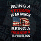 Grandpa Veteran Being a Veteran 4th Of July American Flag Vector T shirt Design in Ai Png Svg Printable Files
