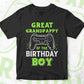 Great Grandpappy Of The Birthday Boy With Video Gamer Editable Vector T-shirt Design in Ai Svg Files