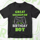 Great Grandpaw Of The Birthday Boy With Video Gamer Editable Vector T-shirt Design in Ai Svg Files