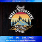 Great Smoky Mountains national Park T shirt Design In Ai Svg Printable Files