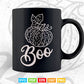 Halloween Boo Cute Pumpkin Graphic Fall Svg Png Cut Files.