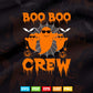 Halloween Boo Squad Funny Pumpkin Svg Png Cut Files.