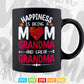 Happiness Is Being a Mom Grandma And Great Grandma Svg Png Cut Files.