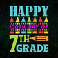 Happy 100th Day Of 7th Grade Editable Vector T-shirt Design in Ai Svg Files