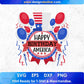 Happy Birthday America 4th Of July T shirt Design In Svg Png Cutting Printable Files