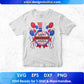 Happy Birthday America 4th Of July T shirt Design In Svg Png Cutting Printable Files