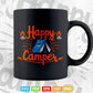 Happy Camper Shirt for Women Funny Cute Svg T shirt Design.