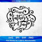 Happy Father’s Day T shirt Design In Svg Png Cutting Printable Files