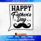 Happy Father's Day With Talking Bubble T-shirt Design in Ai Svg Cutting Printable Files