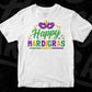 Happy Mardi Gras Editable T shirt Design In Svg Printable Files