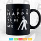 Happy To Be Me in Braille Reader Braille Day Svg T shirt Design.