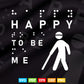 Happy To Be Me in Braille Reader Braille Day Svg T shirt Design.