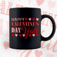 Happy Valentine's Day Y'all Editable Vector T-shirt Design in Ai Svg Png Files