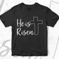 He Is Risen Jesus Vector T-shirt Design in Ai Svg Png Files