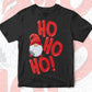 Ho Ho Ho! Santa Holiday Merry Christmas Editable Vector T-shirt Design in Ai Svg Png Files