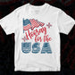 Hooray For The USA 4th Of July T shirt Design In Svg Png Cutting Printable Files