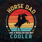 Horse Dad Funny Vintage Equestrian Jockey Father's Day Gift Vector T shirt Design in Ai Png Svg Files