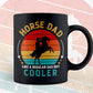 Horse Dad Funny Vintage Equestrian Jockey Father's Day Gift Vector T shirt Design in Ai Png Svg Files