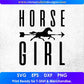 Horse Girl Animal Vector T shirt Design In Svg Png Printable Files