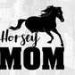 Horsey Mom Animal T shirt Design In Svg Png Cutting Printable Files